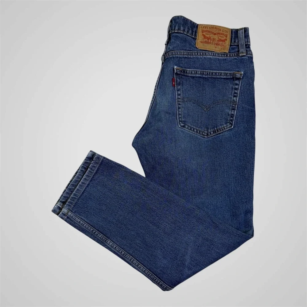 Levis‎ 511 Slim Fit Jeans Mens 32x37 Medium Wash Blue Denim Pants 04511-1786